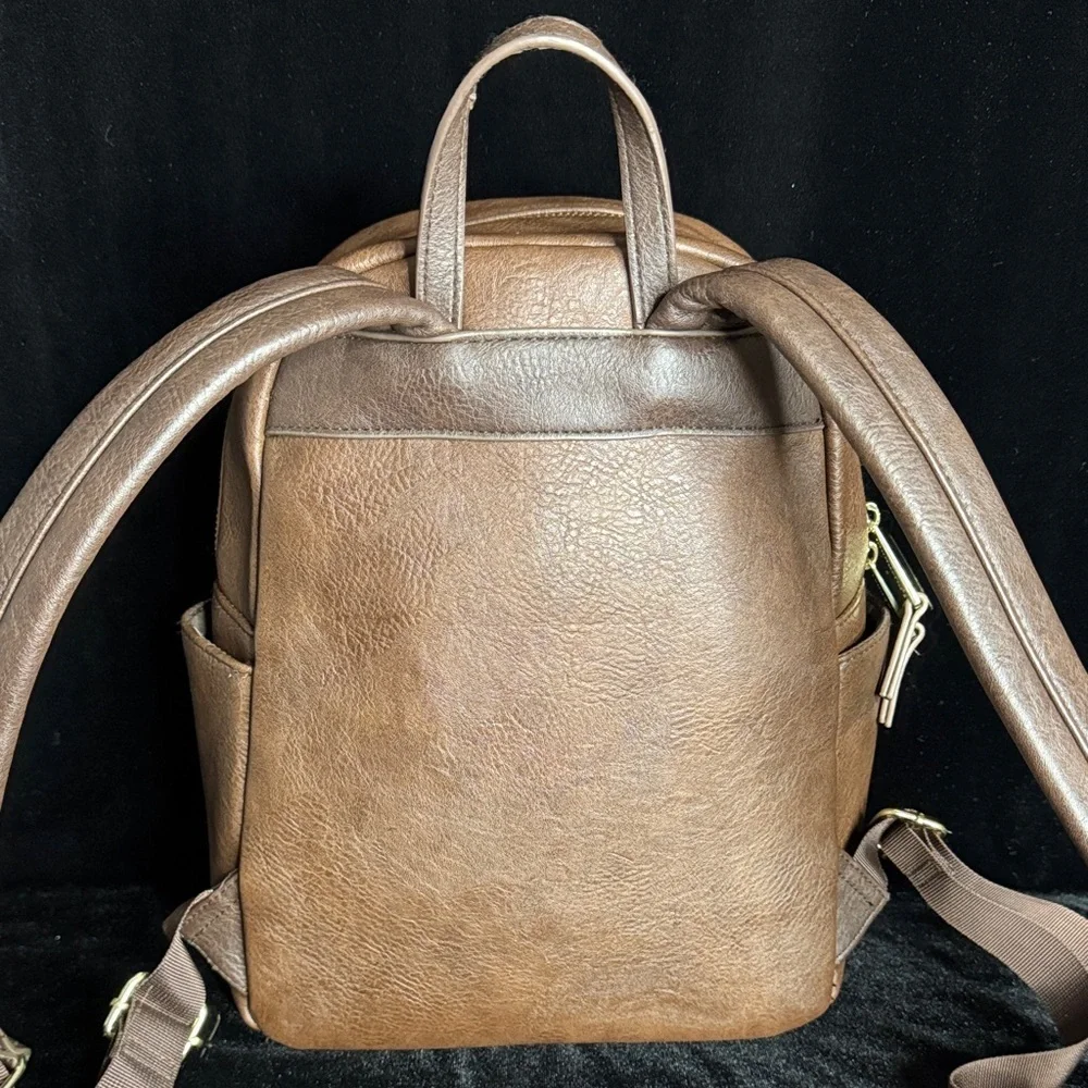 Disney Loungefly Brown and Striped Kids Backpack Winnie the Pooh